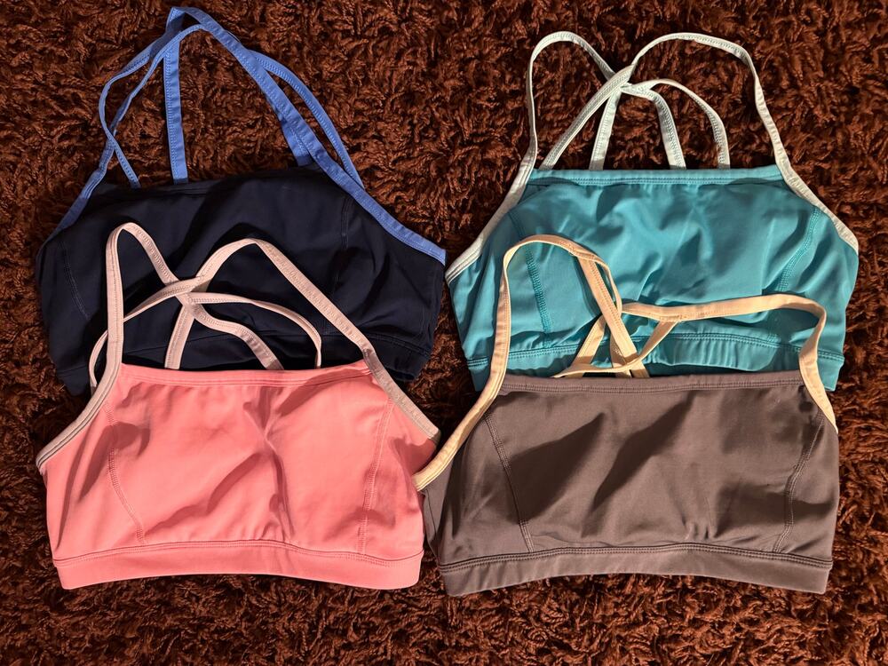 Bundle of 4 Athletic Works Racerback Sports Bras Medium